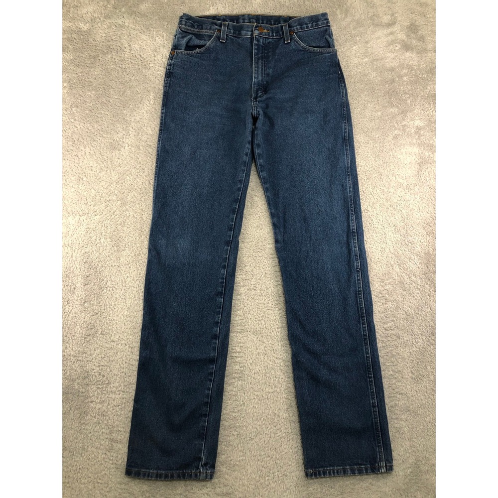 Wrangler Jeans Men 34x38 Blue Cowboy Cut 13MWZ Regular Fit Denim
